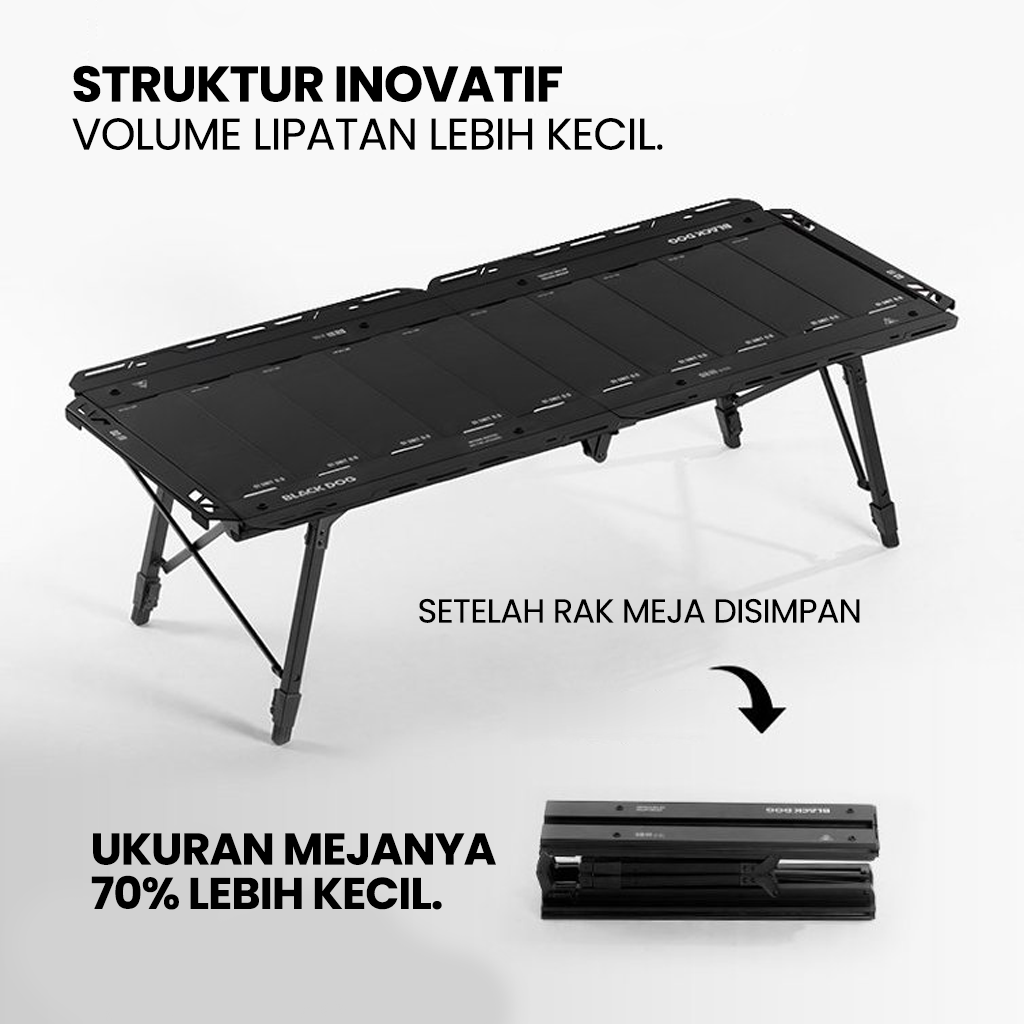 Blackdog Meja Lipat Outdoor Portable CBD2650JJ010 Meja IGT Tactical Camping Table Multifunction CBD2550JJ011