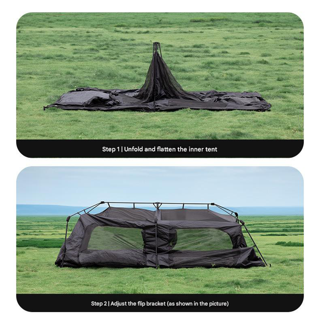 Tenda Otomatis Blackdog CBD2300ZP012 2 Room & 4 Hall Automatic Tent