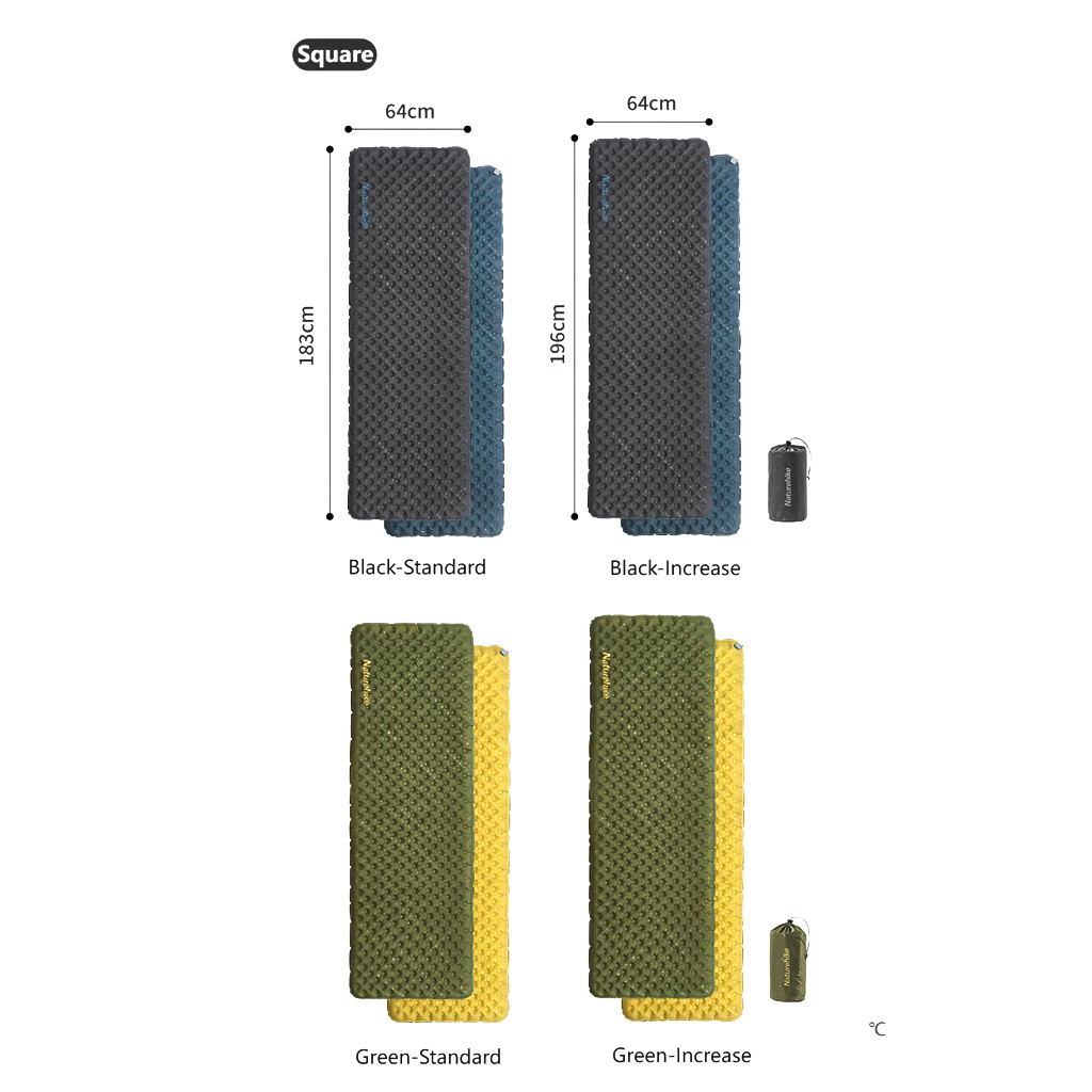 Naturehike Matras Angin Lipat Hiking Ultralight Tuye R3.5 CNH22DZ018 Sleeping Pad Camping