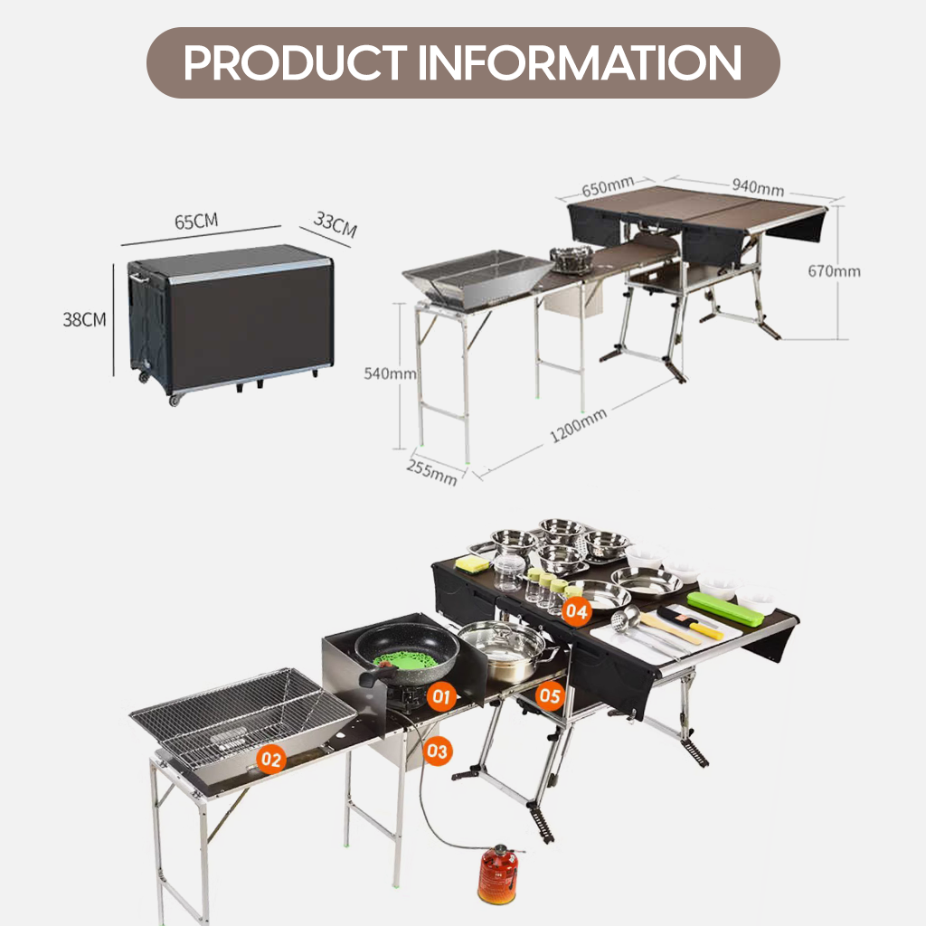 PREORDER!!! Bulin Dapur Portable C650 Kitchen Set Standard