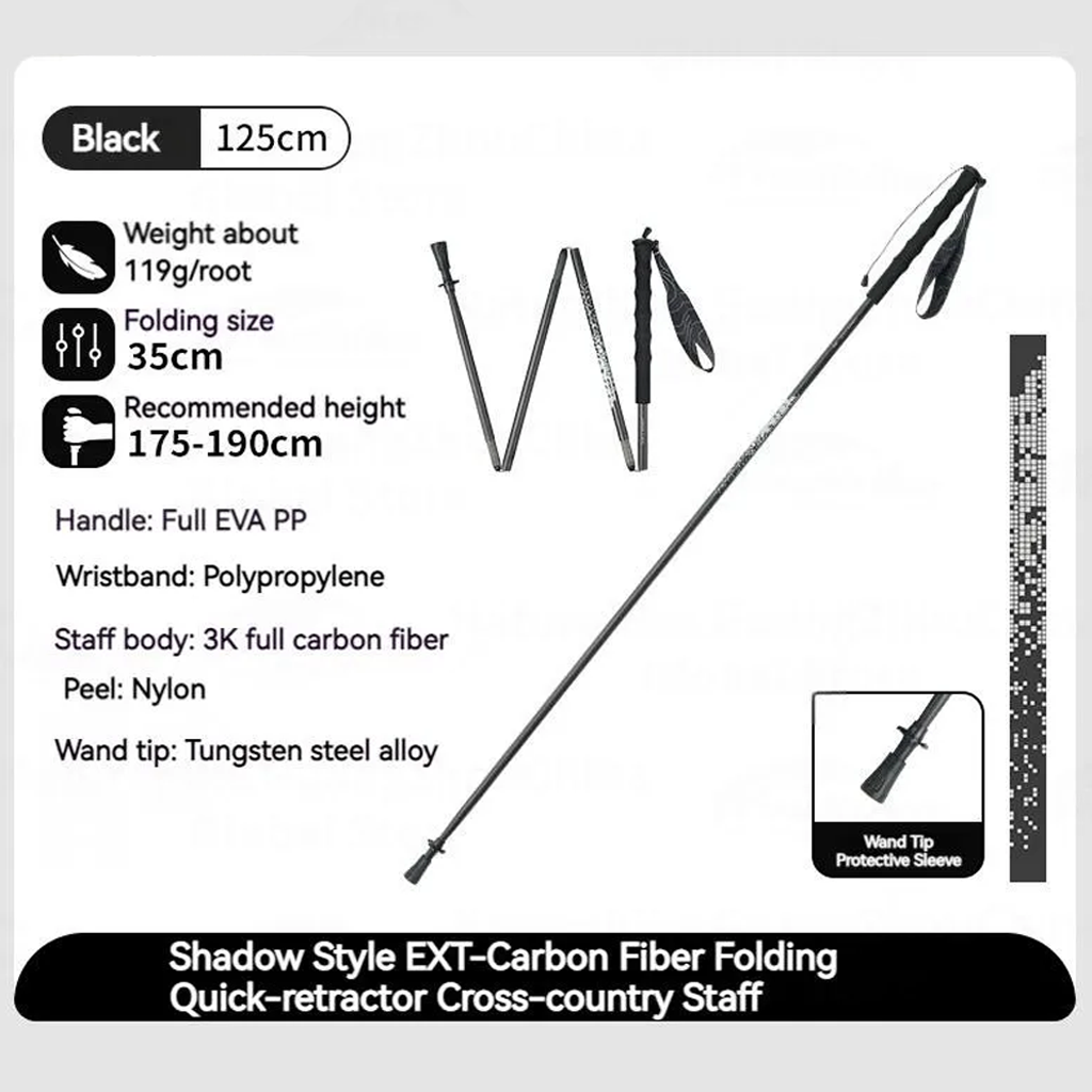 Trekking Pole Naturehike CNK2350DS010 Carbon Fiber Folding