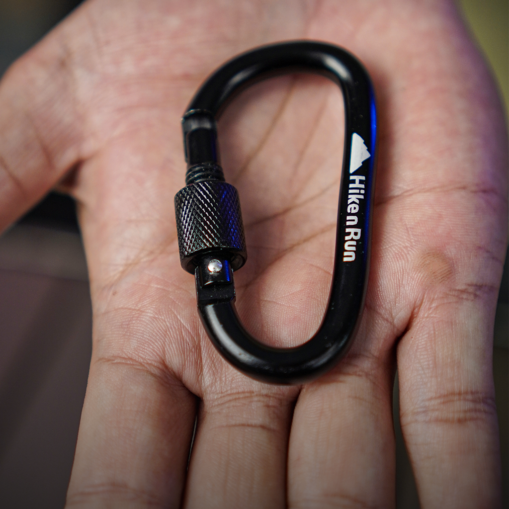 Hike n Run Carabiner Aluminum Multifungsi Gantungan Kunci