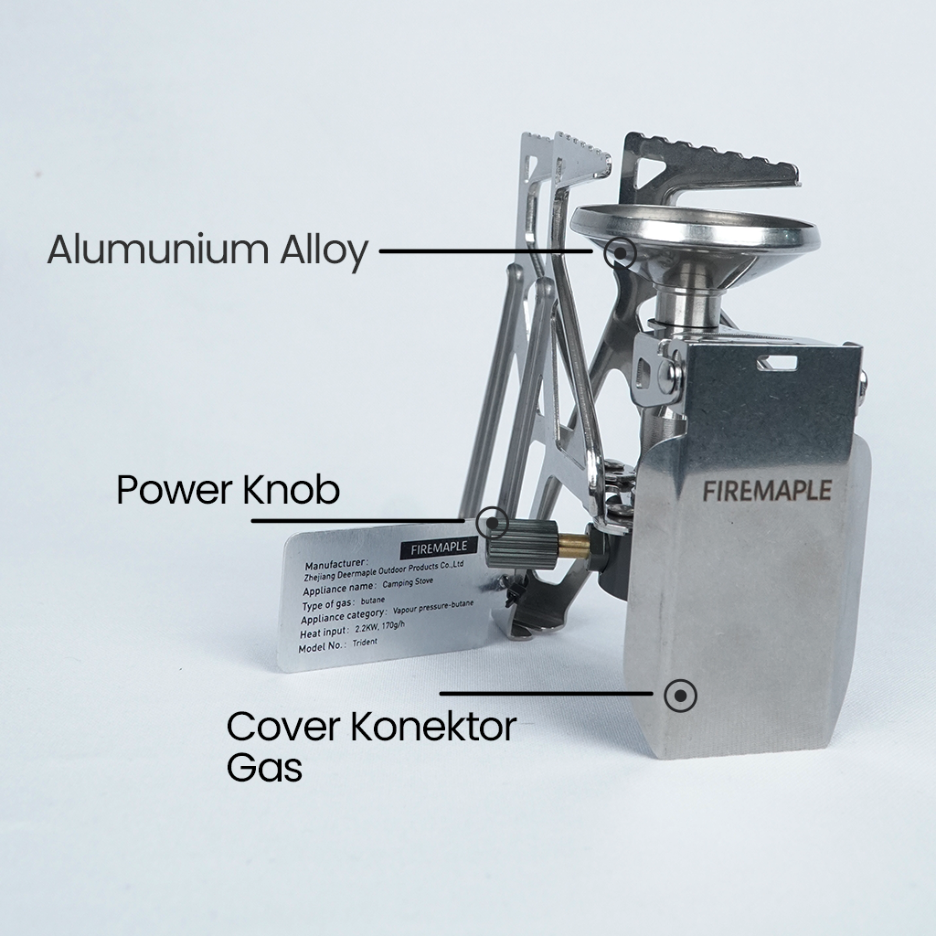 Firemaple Kompor Lipat Camping Trident