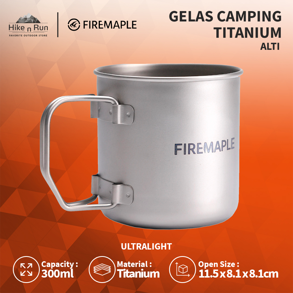 Gelas Camping Titanium Firemaple Alti Cup Ultralight Bushcraft