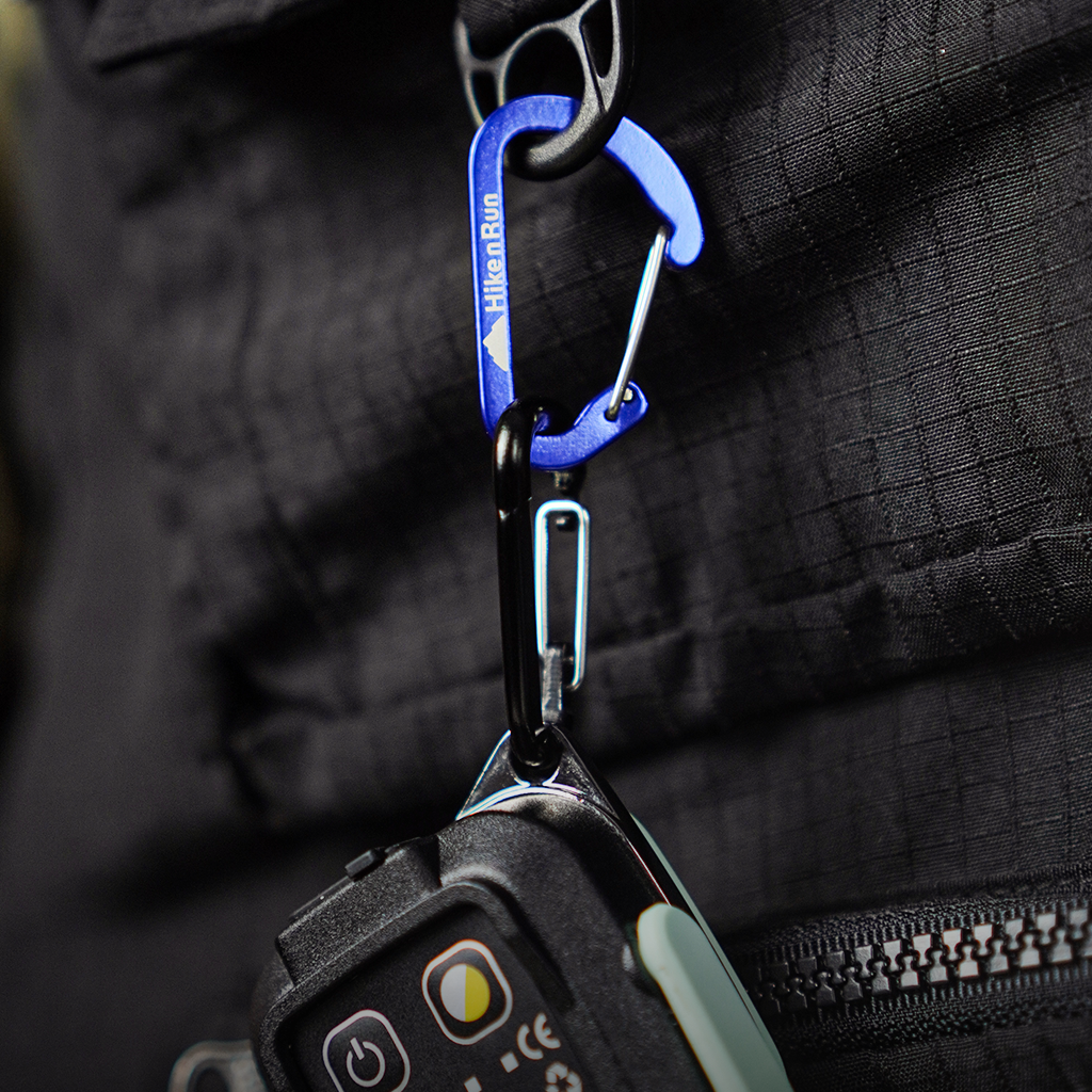 Hike n Run Carabiner Aluminum Multifungsi Gantungan Kunci