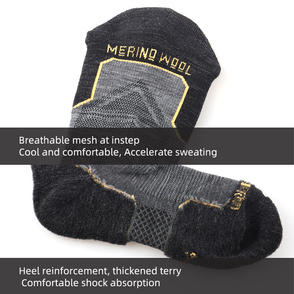 Zealwood Trail Run 19013Z Merino Wool Ankle Socks