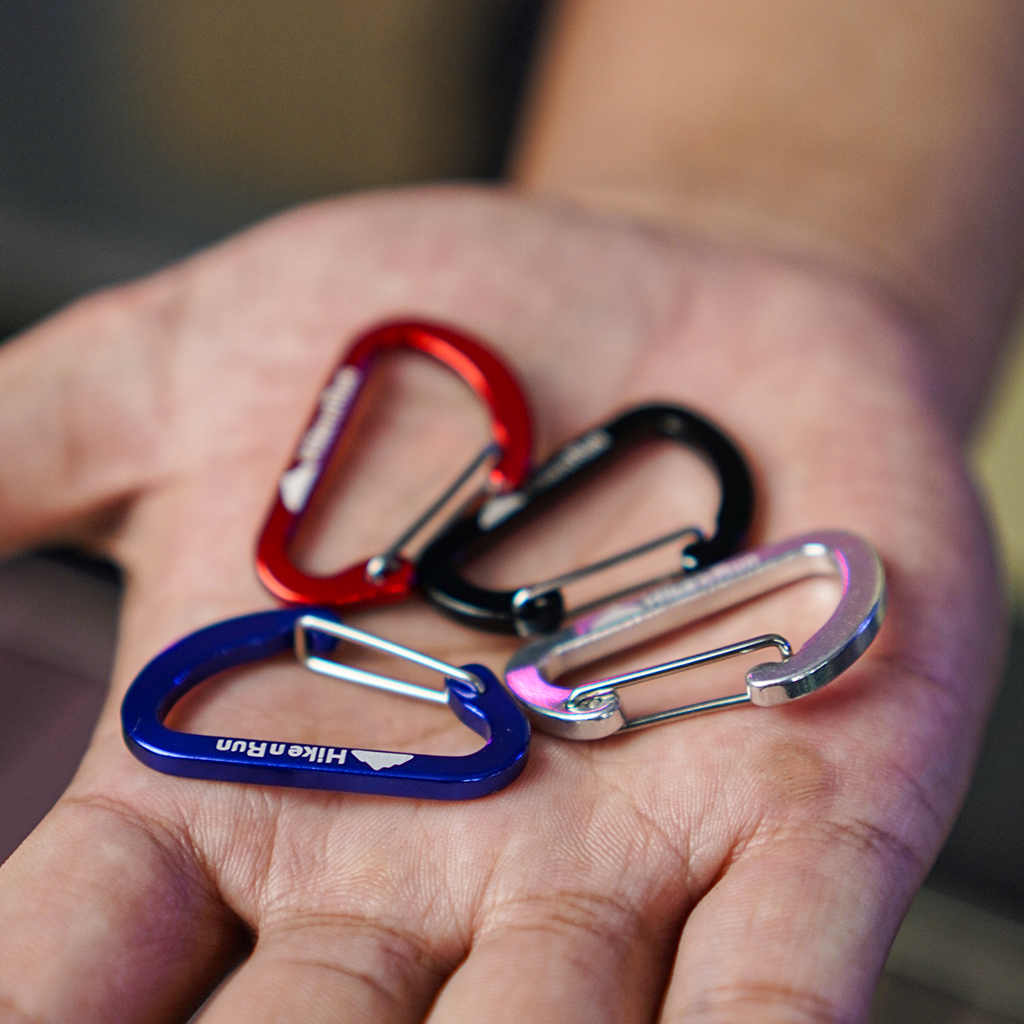 Hike n Run Carabiner Aluminum Multifungsi Gantungan Kunci