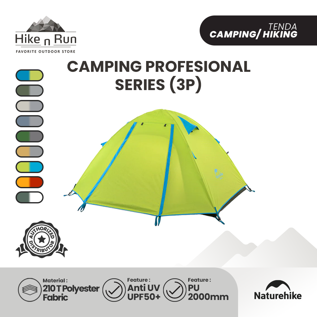 Naturehike P Series Hiking Tent  NH18Z022-P NH18Z033-P NH18Z044-P