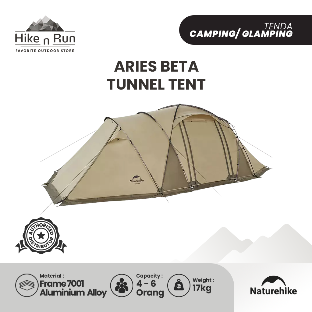 Tenda Glamping Naturehike NH22YW005 Aries Beta Tunnel Tent