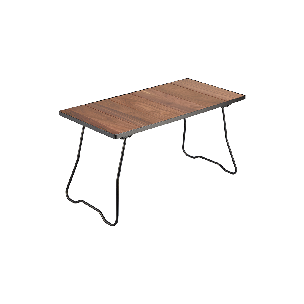 MEJA LIPAT ALOCS KD04SW STAINLESS FOLDING TABLE WITH WOOD PANEL