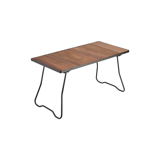 MEJA LIPAT ALOCS KD04SW STAINLESS FOLDING TABLE WITH WOOD PANEL