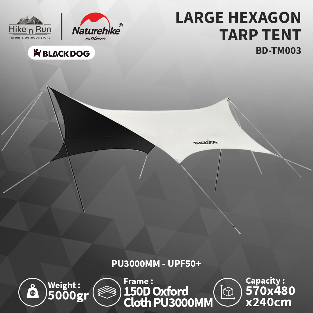 Blackdog Kanopi Flysheet Hexagon Tarp BD-TM003