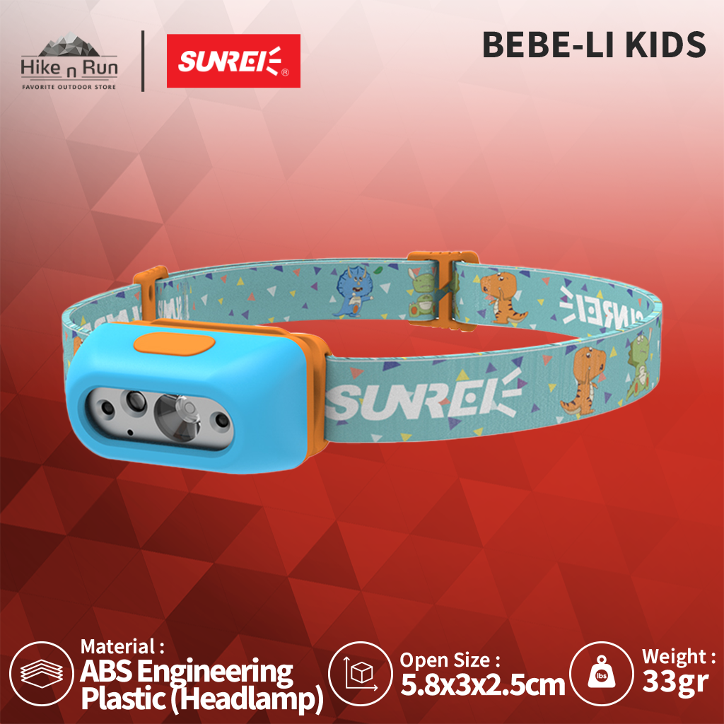 LAMPU KEPALA HEADLAMP ANAK KIDS SUNREI BEBE-Li KIDS