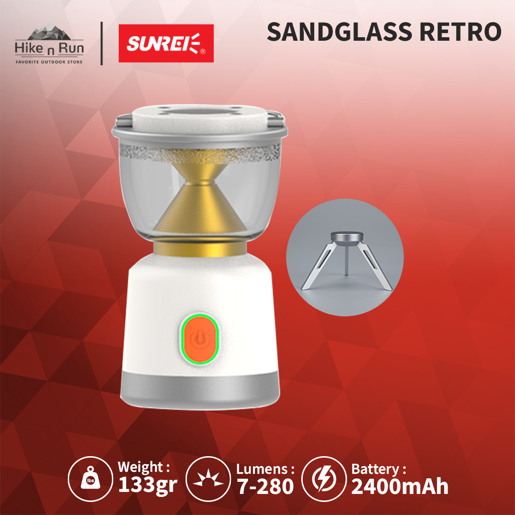 LAMPU LENTERA MINI GANTUNG CAMPING SUNREI SANDGLASS RETRO MINI LATERN