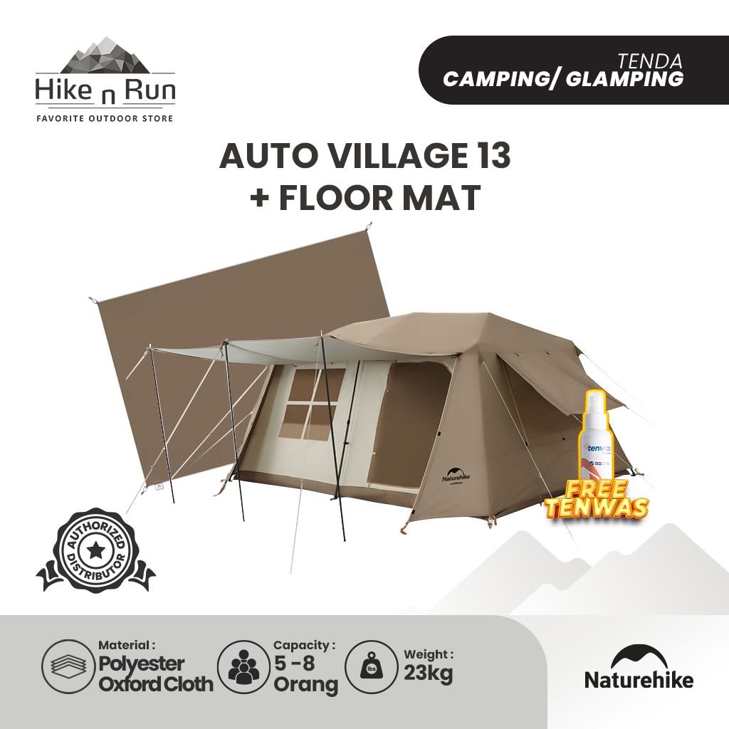 PREORDER!!! Tenda Camping Naturehike Tent Village 13 CNH22ZP004 5-8P