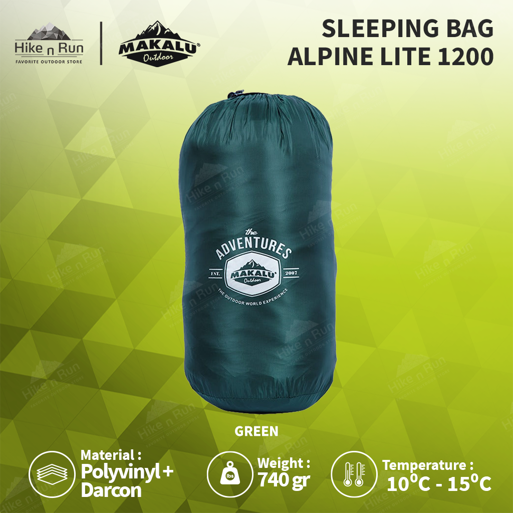 Sleeping Bag Makalu Ultralight Envelope Alpine Lite 1200