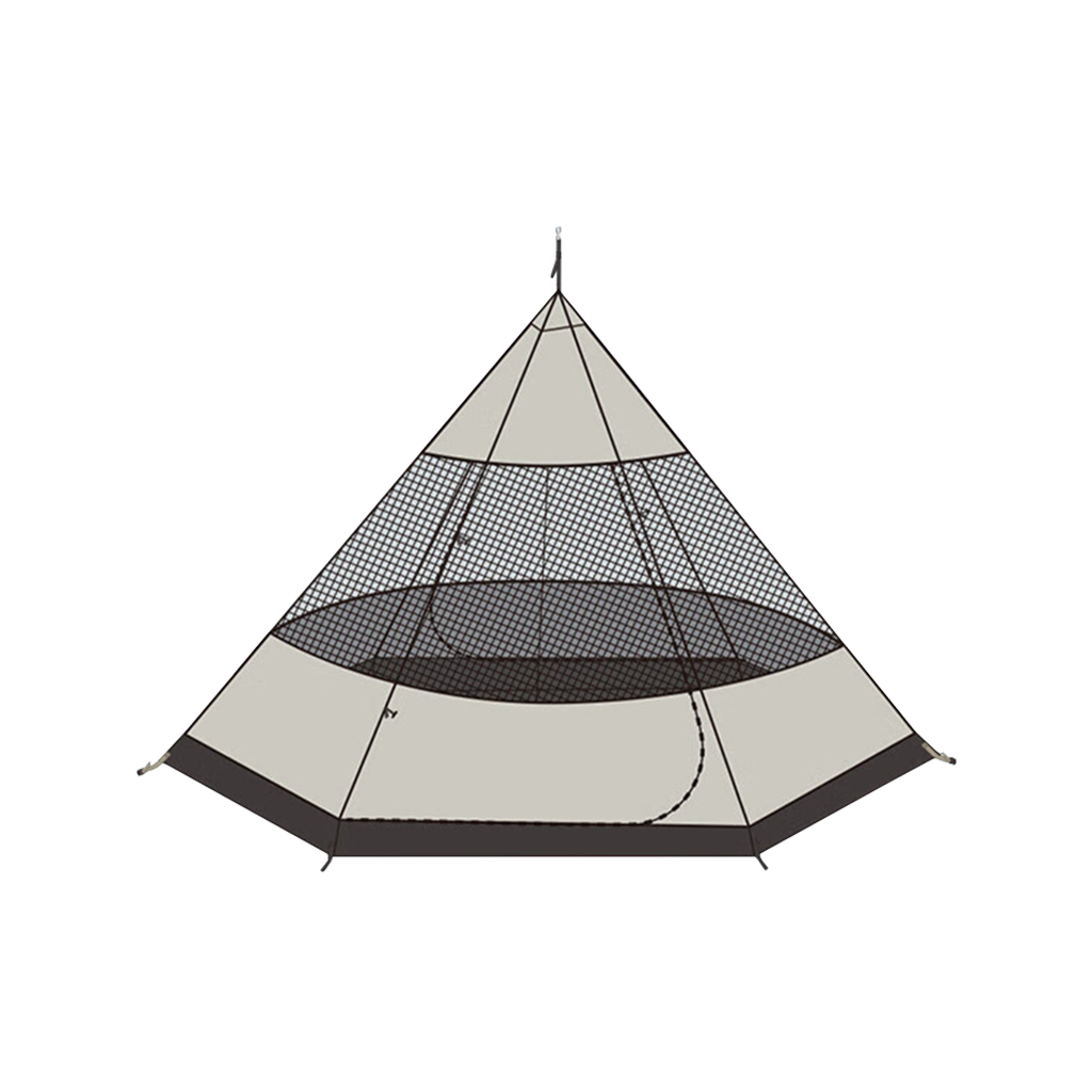 BUNDLING Tenda Camping Blackdeer BD12211153 Night Elf TeePee Tent 2.0 + BD Inner Tent TeePee Night Elf 2.0