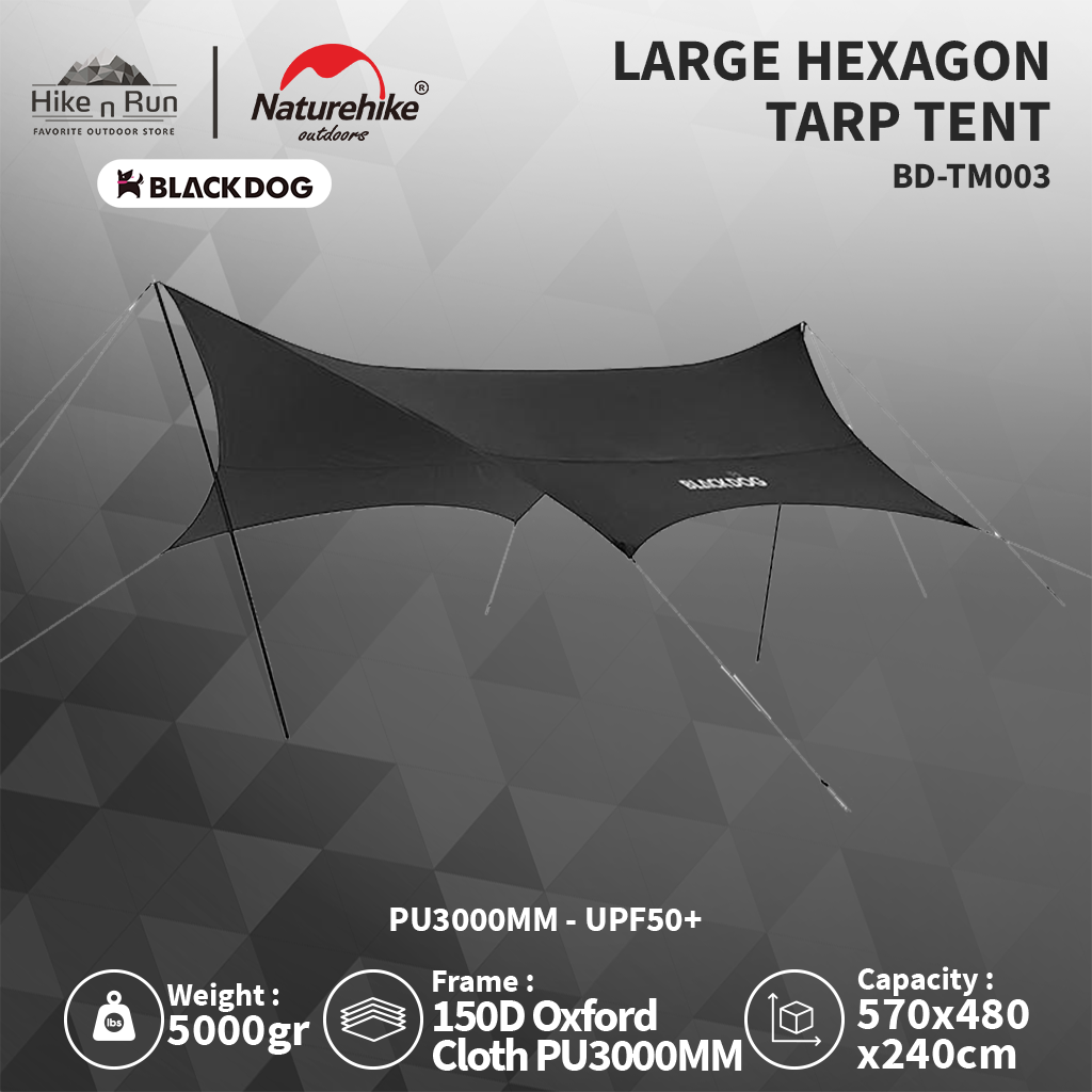 Blackdog Kanopi Flysheet Hexagon Tarp BD-TM003