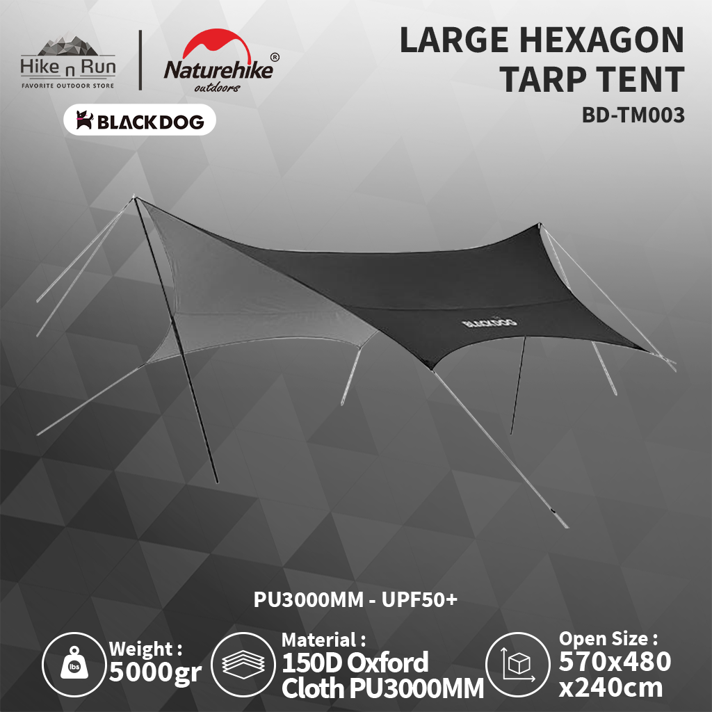 Blackdog Kanopi Flysheet Hexagon Tarp BD-TM003