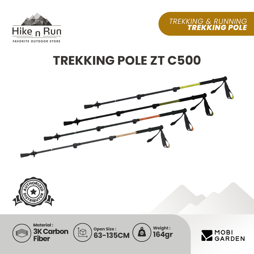 Trekking Pole Zhengtu Series Mobi Garden  Aluminium Carbon Fiber Telescopic Lock