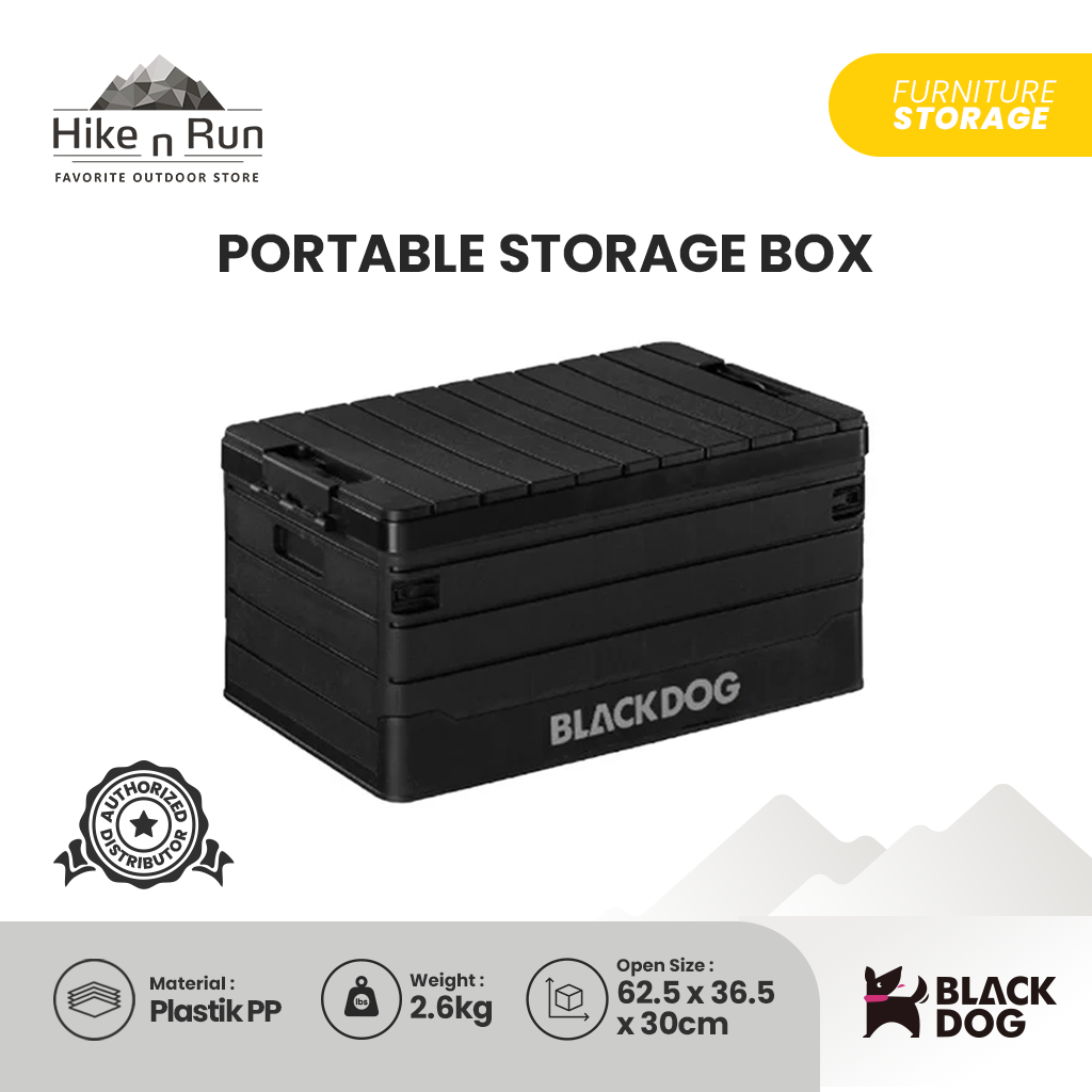 KOTAK PENYIMPANAN LIPAT BLACK DOG BD-SNX003 PORTABLE STORAGE BOX