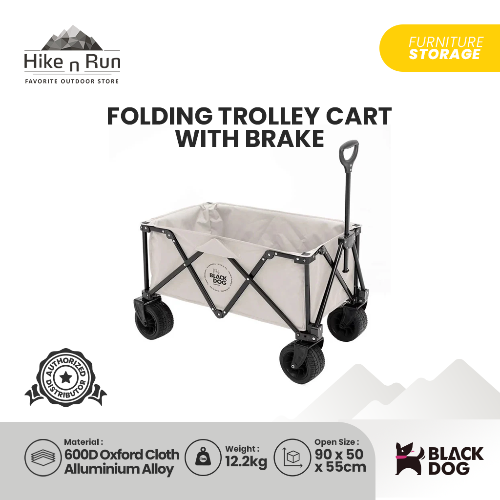 BLACK DOG TROLI LIPAT CAMPING BD-TC002 FOLDING TROLLEY 4 WAYS