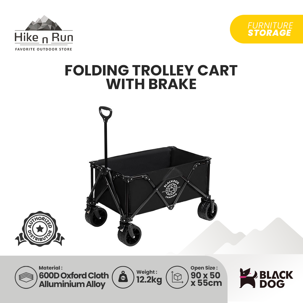 BLACK DOG TROLI LIPAT CAMPING BD-TC002 FOLDING TROLLEY 4 WAYS