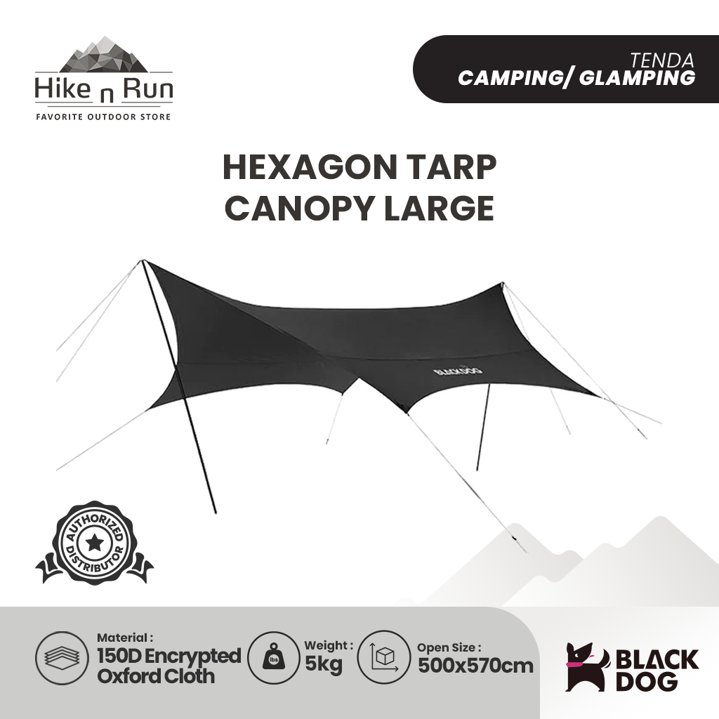 Blackdog Kanopi Flysheet Hexagon Tarp BD-TM003