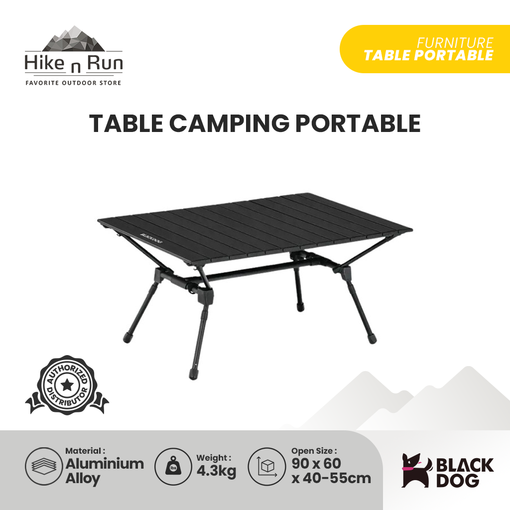 MEJA LIPAT BLACK DOG BD-ZZ003 CAMPING TABLE PORTABLE