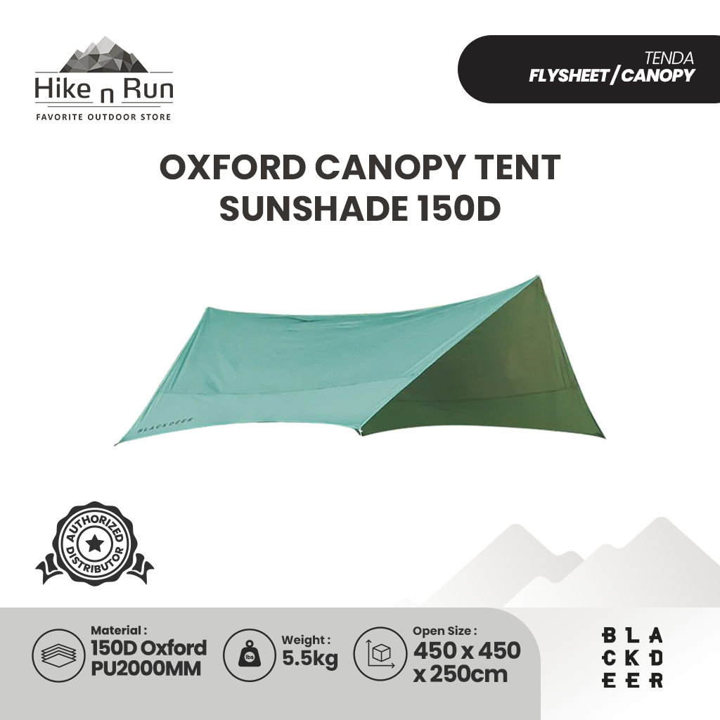 Blackdeer Tenda Kanopi Oxford Canopy Sunshade 150D Blue - BD12021117