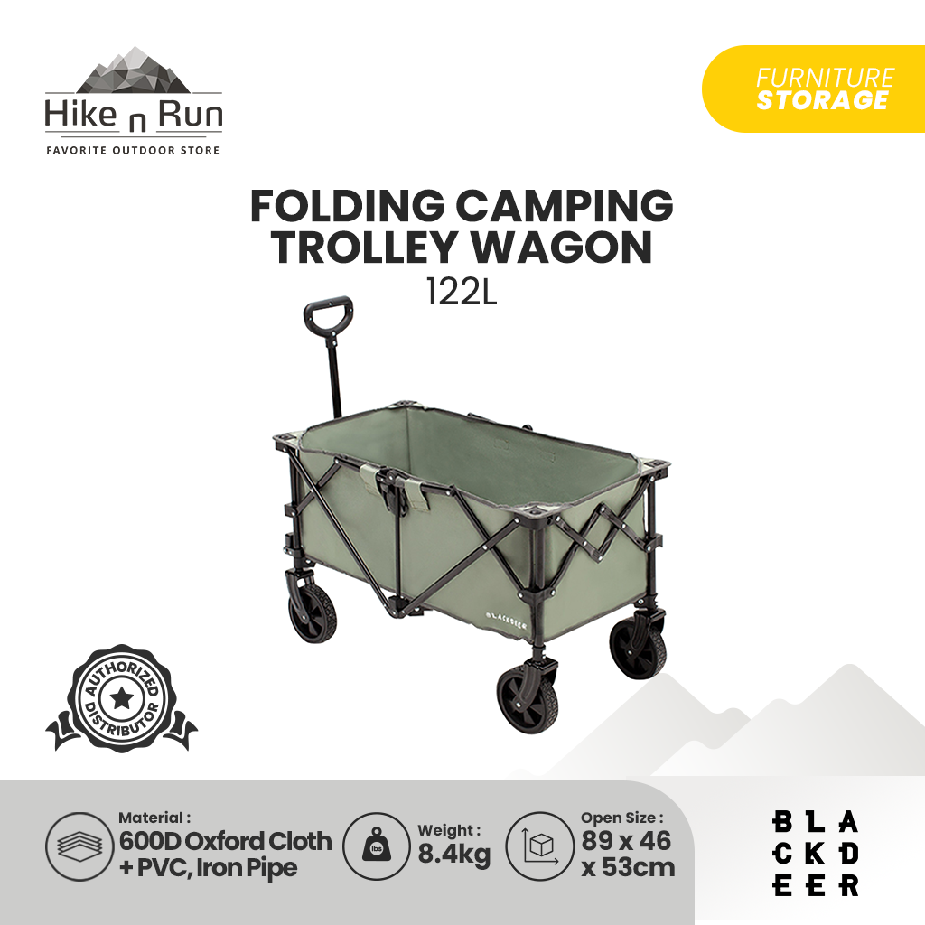 TROLI LIPAT BLACKDEER BD12112403/ BD12122503 FOLDING CAMPING TROLLEY WAGON