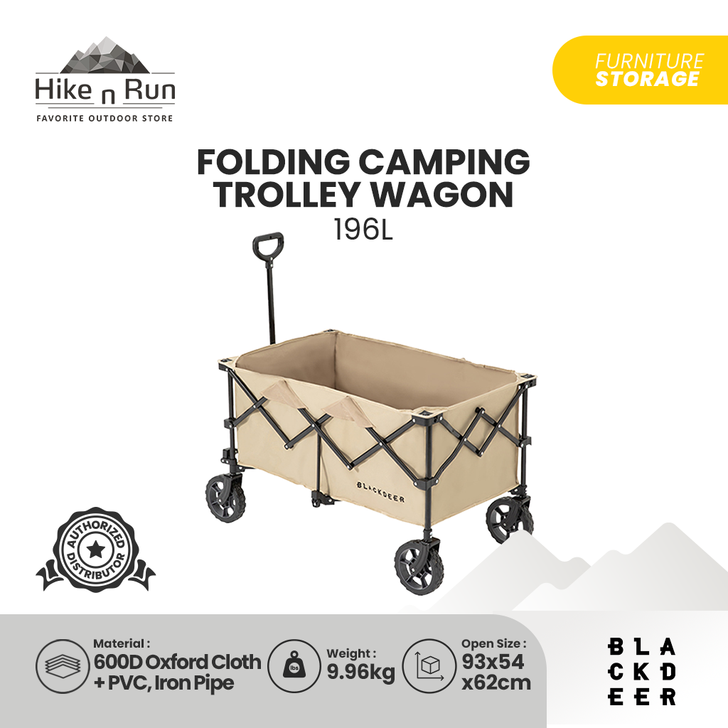 TROLI LIPAT BLACKDEER BD12112403/ BD12122503 FOLDING CAMPING TROLLEY WAGON