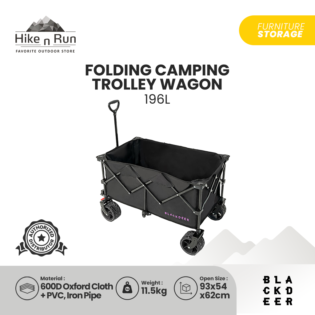 TROLI LIPAT BLACKDEER BD12112403/ BD12122503 FOLDING CAMPING TROLLEY WAGON