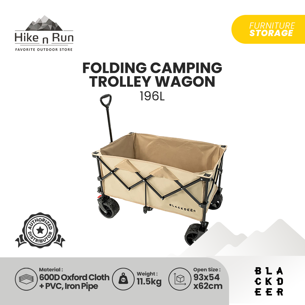 TROLI LIPAT BLACKDEER BD12112403/ BD12122503 FOLDING CAMPING TROLLEY WAGON