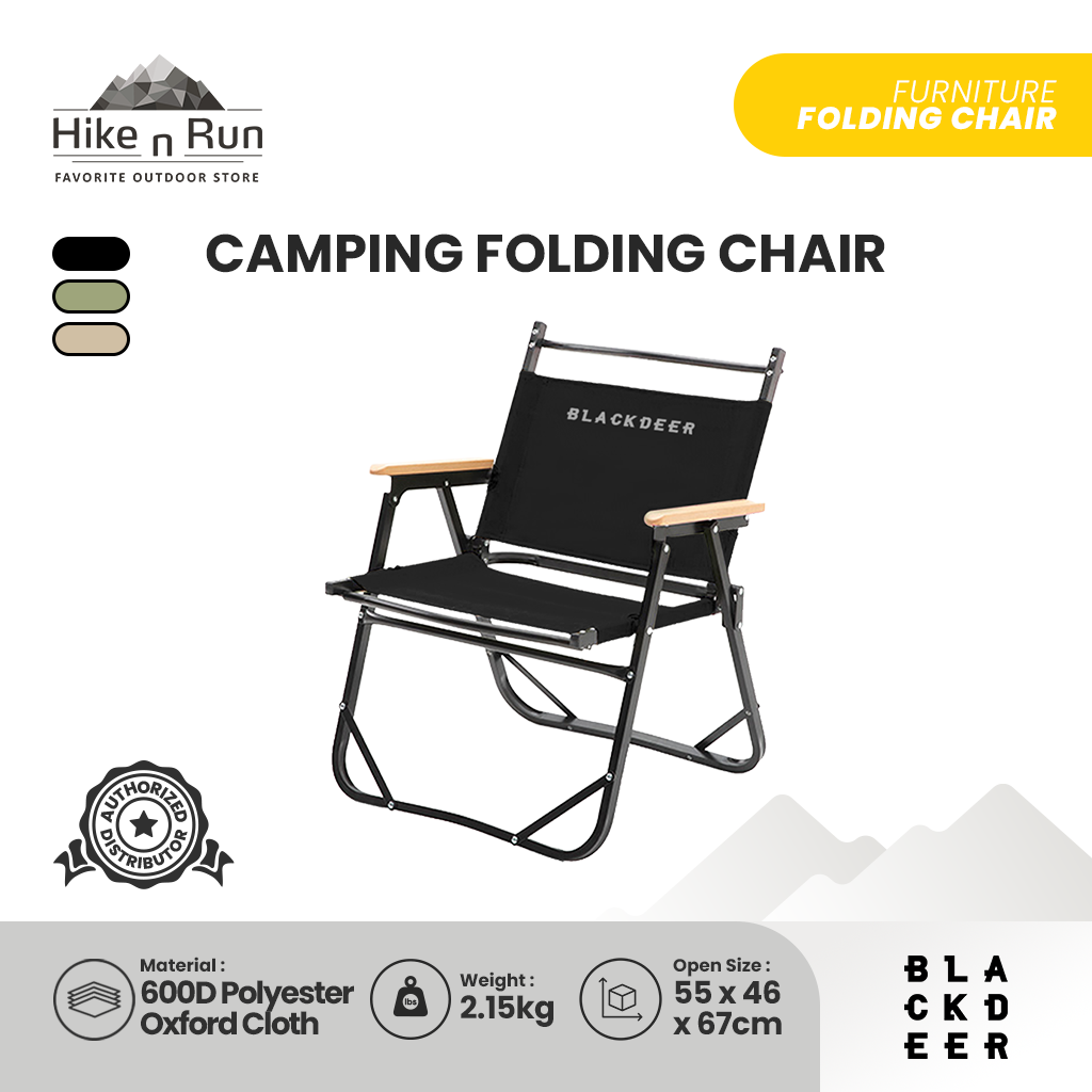 KURSI LIPAT CAMPING BLACKDEER BD12122122 / BD1211290 FENNEL ALLOY FOLDING CHAIR