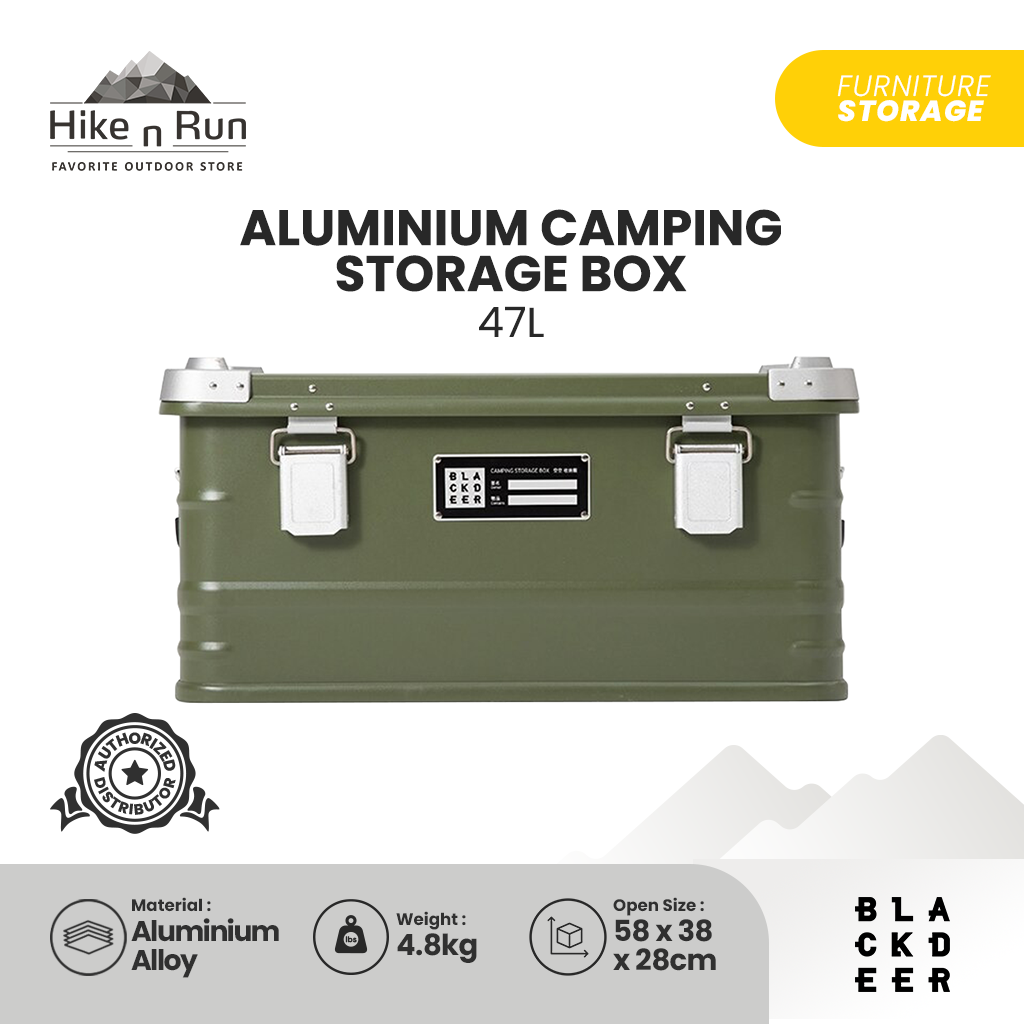 Blackdeer Aluminium Camping Storage Box 47L BD12118102/BD12118101