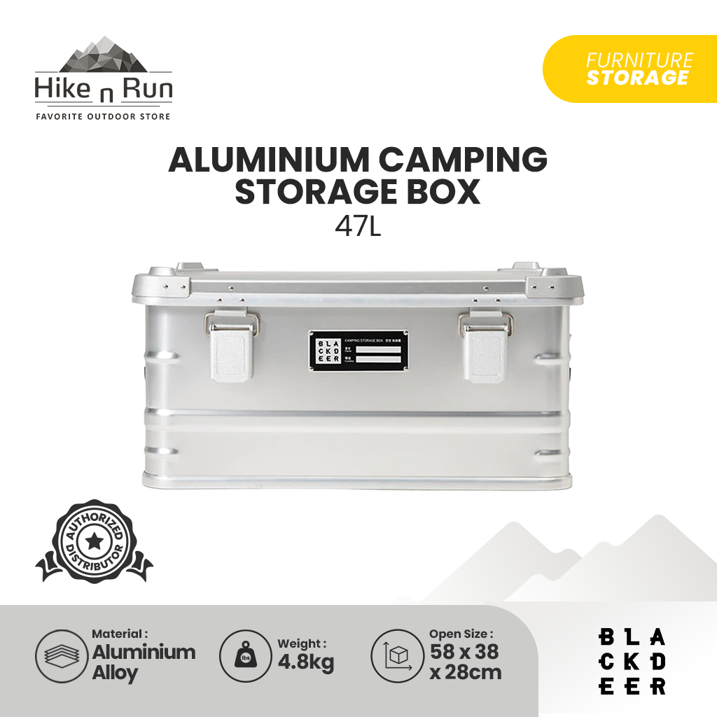 Blackdeer Aluminium Camping Storage Box 47L BD12118102/BD12118101