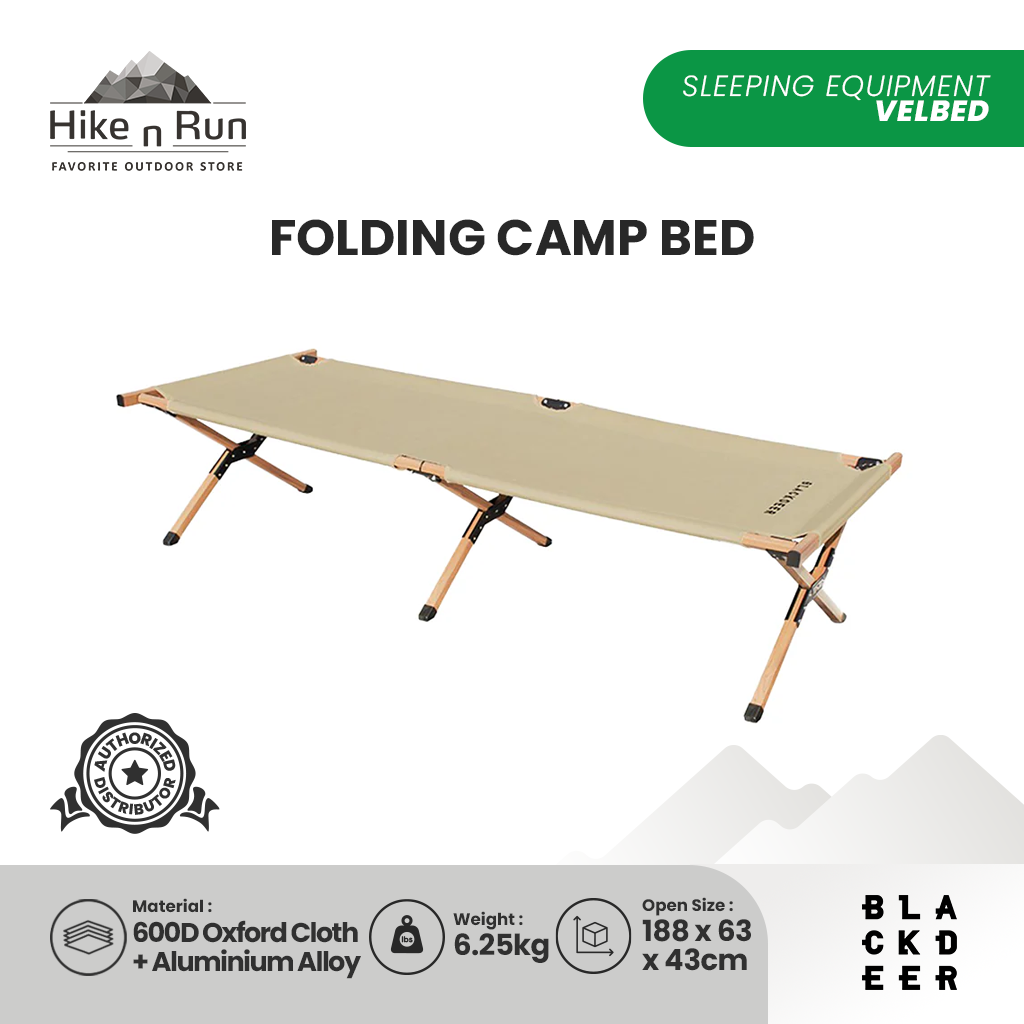 KASUR LIPAT CAMPING BLACK DEER BD12122402 FOLDING CAMP BED