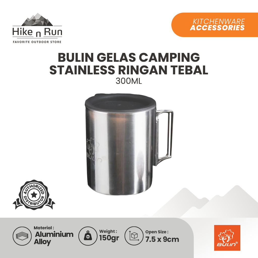 Bulin BL600 Gelas Camping Stainless Ringan Tebal