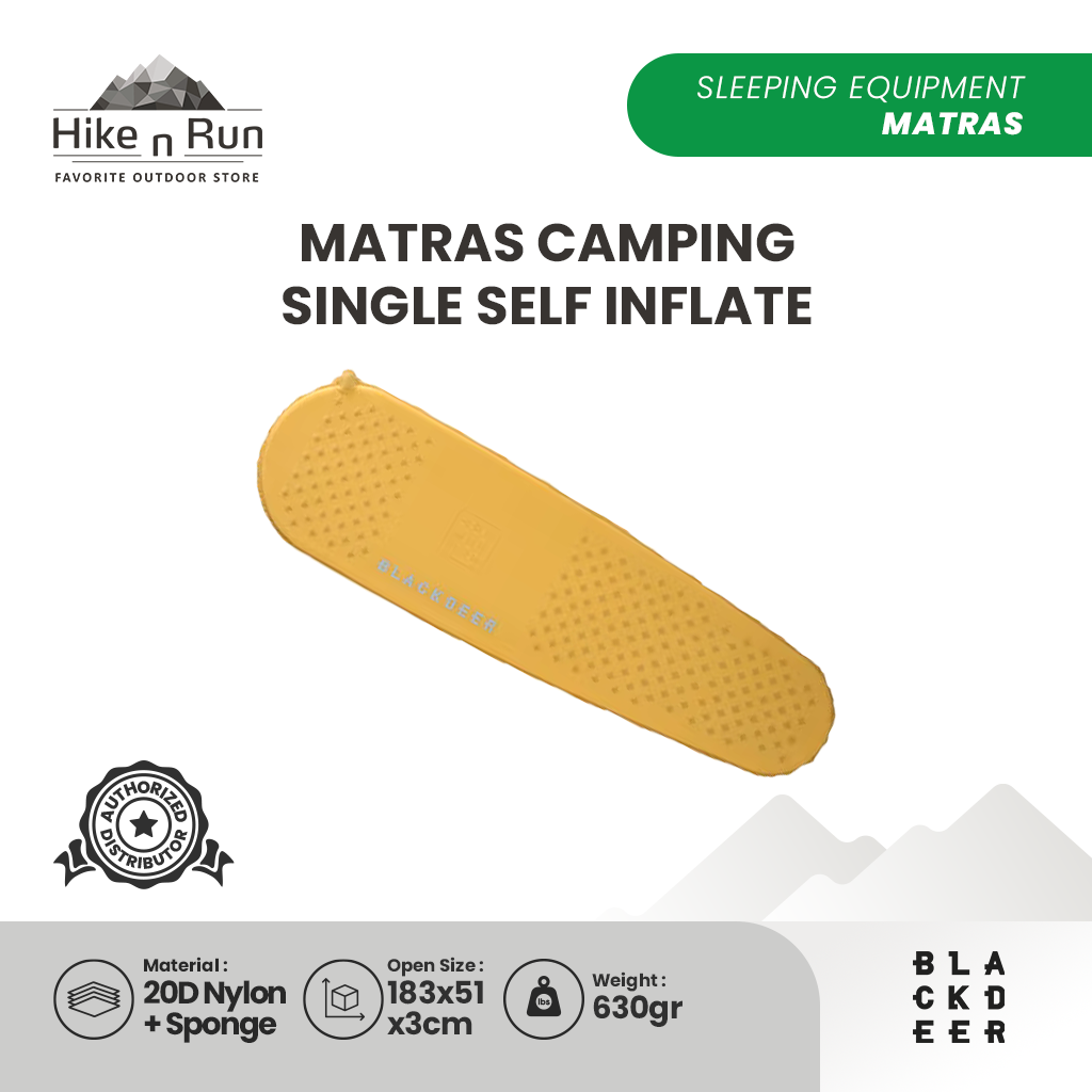 Blackdeer Matras Camping Single Self Inflate - BD12021612 / BD12021613