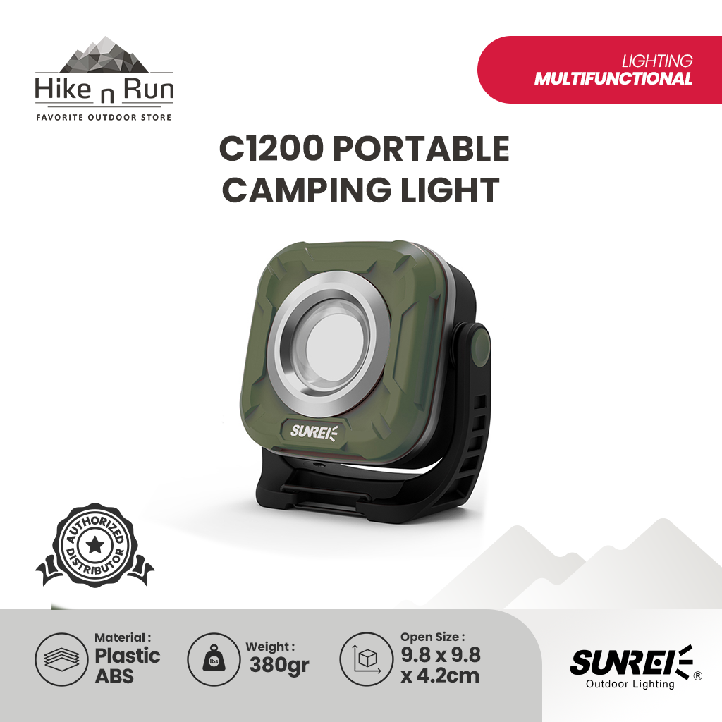 Lampu Emergency Serbaguna Sunrei C1200 Portable Camping Light