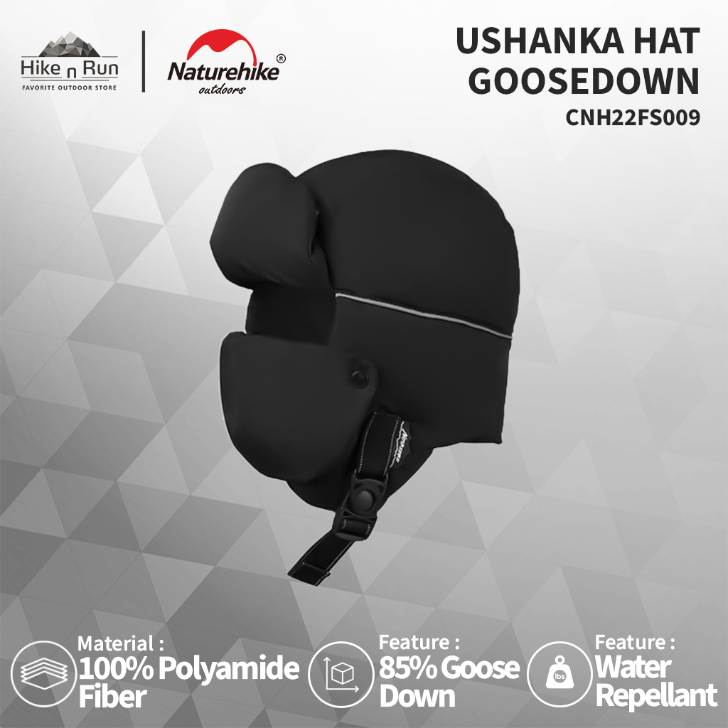 Topi Ushanka Hangat Bulu Angsa Naturehike CNH22FS009 Winter Warm Hat Goosedown Camping