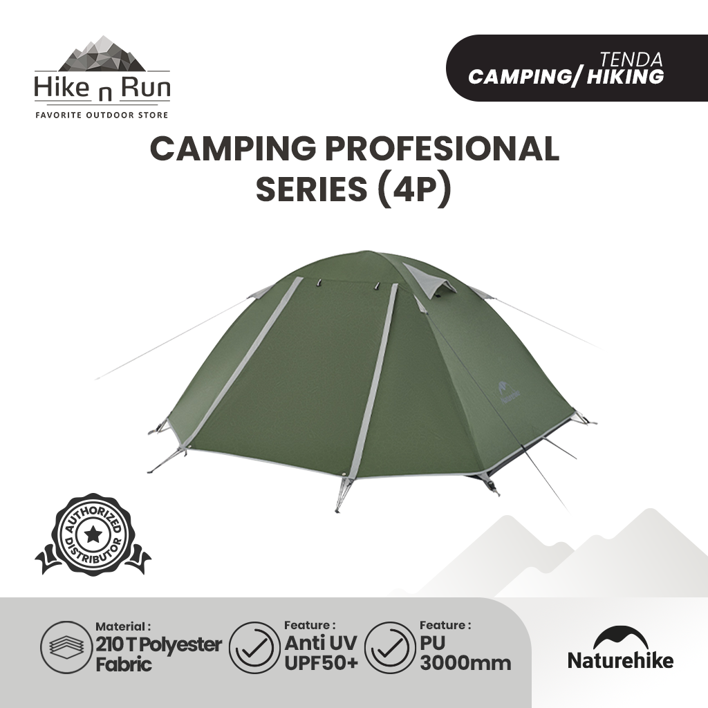 Naturehike P Series Hiking Tent  NH18Z022-P NH18Z033-P NH18Z044-P