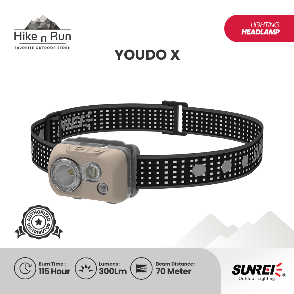 Sunrei Headlamp Youdo X (Red Light) Non Sensor