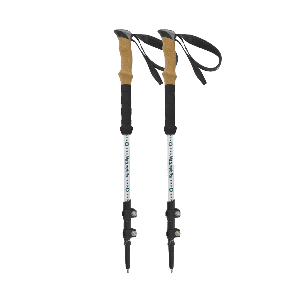 TREKKING POLE NATUREHIKE CNH22DS002 ALLUMINIUM ALLOY (2PCS)