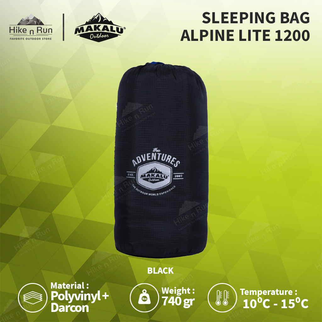 Sleeping Bag Makalu Ultralight Envelope Alpine Lite 1200