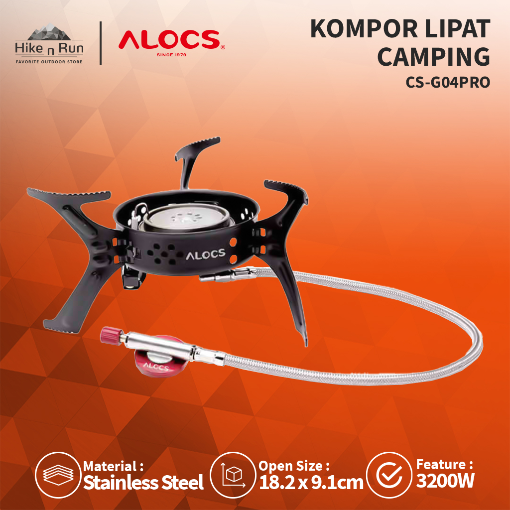 Alocs Kompor Lipat Furnace Hurricane Ⅱ CS-G04PRO