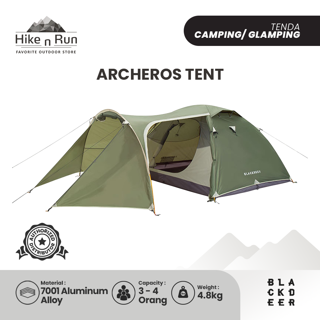 Tenda Camping Blackdeer BD12111128 Archeos Tent with Screen Room