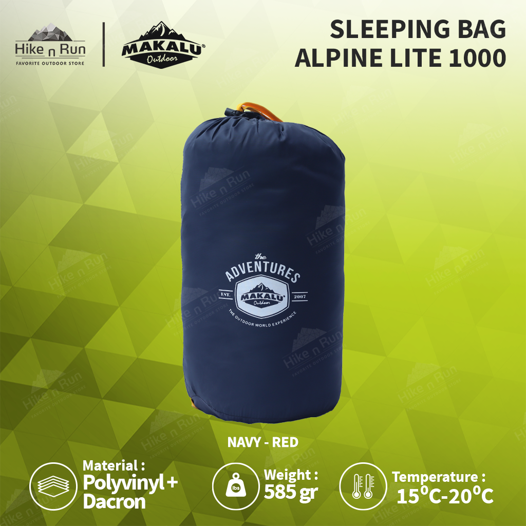 Sleeping Bag Makalu Ultralight Envelope Alpine Lite 1000