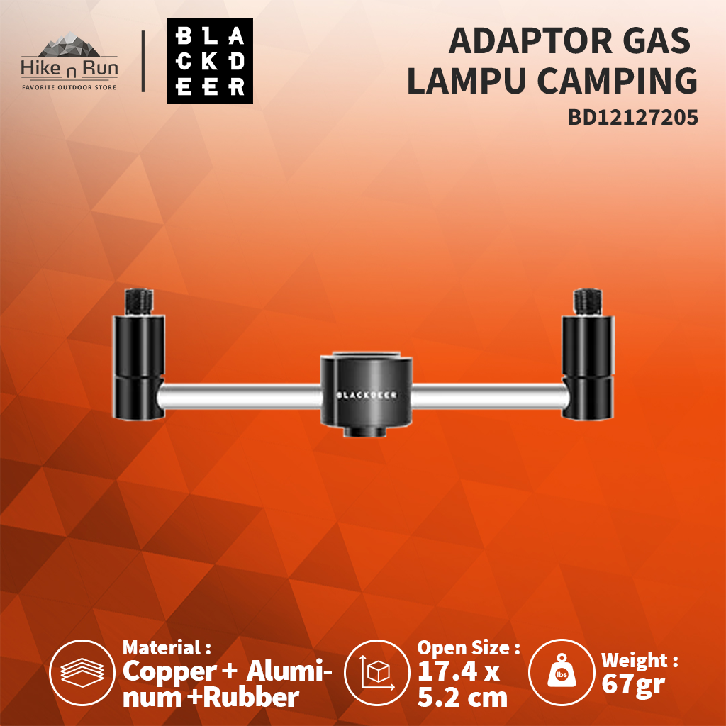 ADAPTOR GAS LAMPU CAMPING BLACKDEER BD1212720 GAS LAMP LATERN EXTENDER TUBE ADAPTOR